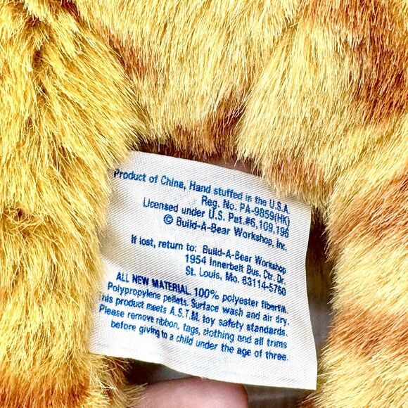 Build-A-Bear Orange Tabby Cat Plush 17” Striped Kitty Stuffed Animal w/ Sound - Picture 5 of 7